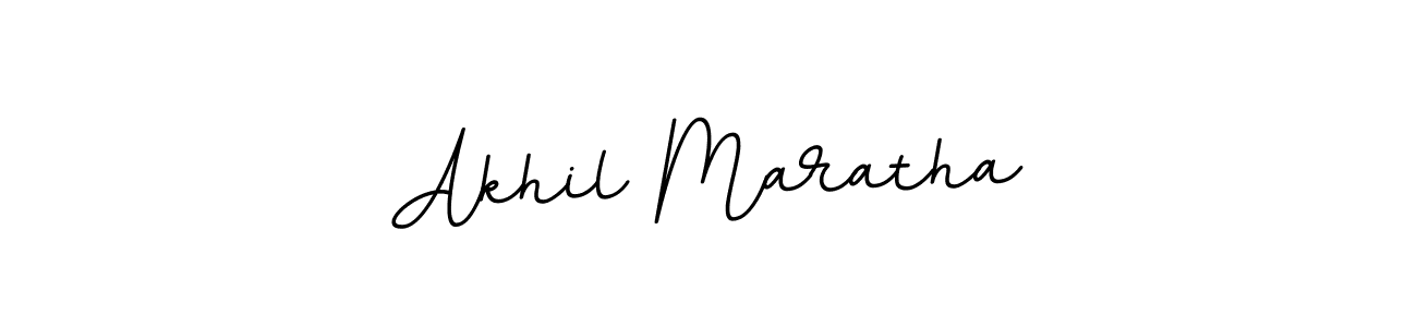Make a beautiful signature design for name Akhil Maratha. With this signature (BallpointsItalic-DORy9) style, you can create a handwritten signature for free. Akhil Maratha signature style 11 images and pictures png