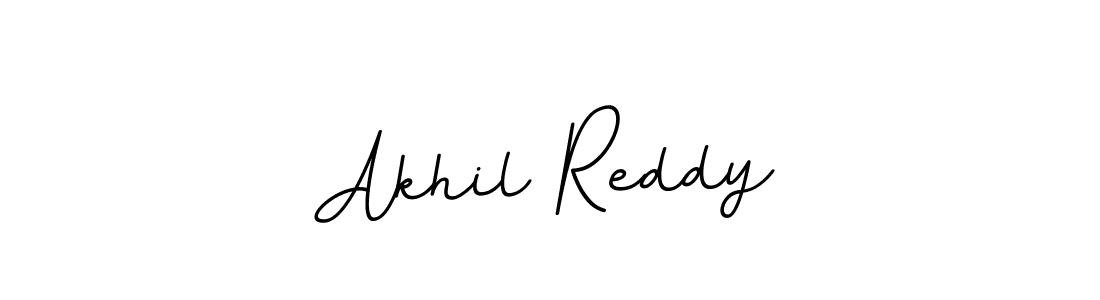 How to make Akhil Reddy name signature. Use BallpointsItalic-DORy9 style for creating short signs online. This is the latest handwritten sign. Akhil Reddy signature style 11 images and pictures png