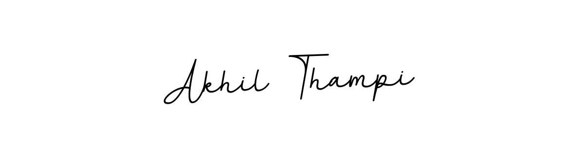 Design your own signature with our free online signature maker. With this signature software, you can create a handwritten (BallpointsItalic-DORy9) signature for name Akhil Thampi. Akhil Thampi signature style 11 images and pictures png