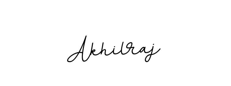 Use a signature maker to create a handwritten signature online. With this signature software, you can design (BallpointsItalic-DORy9) your own signature for name Akhilraj. Akhilraj signature style 11 images and pictures png