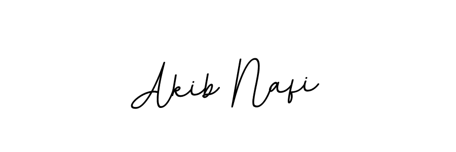 How to make Akib Nafi name signature. Use BallpointsItalic-DORy9 style for creating short signs online. This is the latest handwritten sign. Akib Nafi signature style 11 images and pictures png