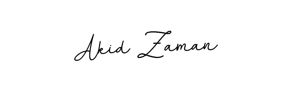 Design your own signature with our free online signature maker. With this signature software, you can create a handwritten (BallpointsItalic-DORy9) signature for name Akid Zaman. Akid Zaman signature style 11 images and pictures png