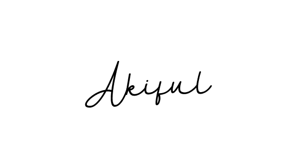Design your own signature with our free online signature maker. With this signature software, you can create a handwritten (BallpointsItalic-DORy9) signature for name Akiful. Akiful signature style 11 images and pictures png