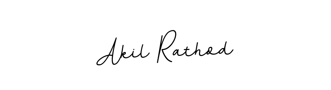 How to make Akil Rathod name signature. Use BallpointsItalic-DORy9 style for creating short signs online. This is the latest handwritten sign. Akil Rathod signature style 11 images and pictures png