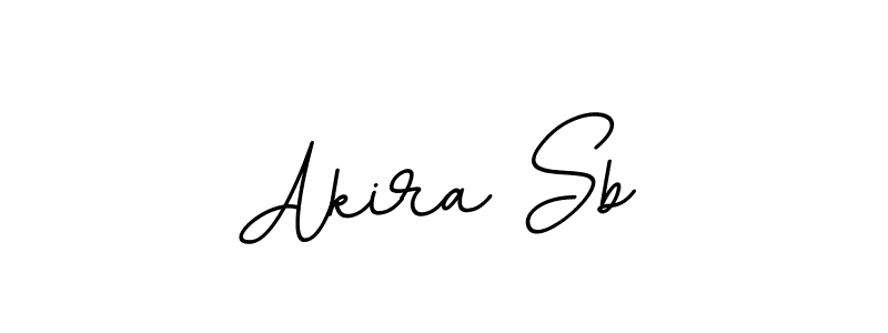 Design your own signature with our free online signature maker. With this signature software, you can create a handwritten (BallpointsItalic-DORy9) signature for name Akira Sb. Akira Sb signature style 11 images and pictures png