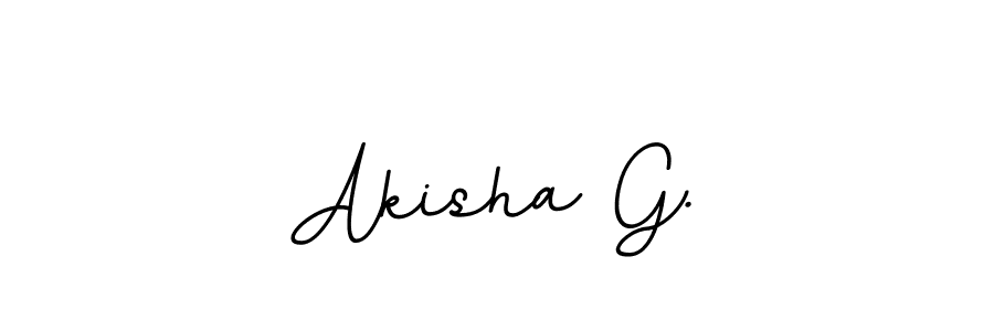 Akisha G. stylish signature style. Best Handwritten Sign (BallpointsItalic-DORy9) for my name. Handwritten Signature Collection Ideas for my name Akisha G.. Akisha G. signature style 11 images and pictures png