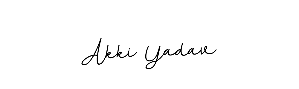 Design your own signature with our free online signature maker. With this signature software, you can create a handwritten (BallpointsItalic-DORy9) signature for name Akki Yadav. Akki Yadav signature style 11 images and pictures png