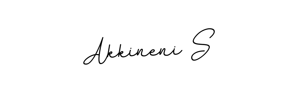 It looks lik you need a new signature style for name Akkineni S. Design unique handwritten (BallpointsItalic-DORy9) signature with our free signature maker in just a few clicks. Akkineni S signature style 11 images and pictures png