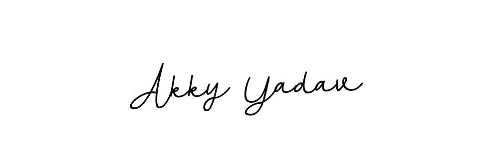 if you are searching for the best signature style for your name Akky Yadav. so please give up your signature search. here we have designed multiple signature styles  using BallpointsItalic-DORy9. Akky Yadav signature style 11 images and pictures png