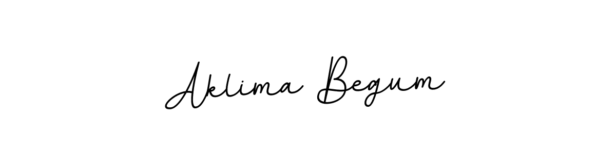 How to make Aklima Begum name signature. Use BallpointsItalic-DORy9 style for creating short signs online. This is the latest handwritten sign. Aklima Begum signature style 11 images and pictures png