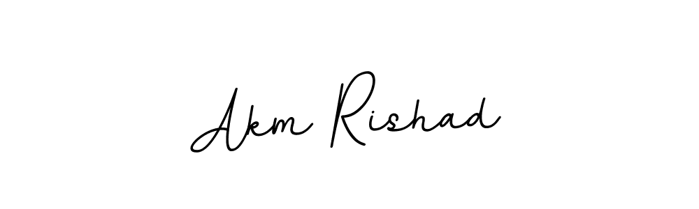 Also we have Akm Rishad name is the best signature style. Create professional handwritten signature collection using BallpointsItalic-DORy9 autograph style. Akm Rishad signature style 11 images and pictures png