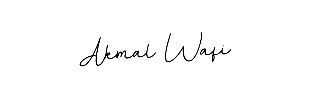 Design your own signature with our free online signature maker. With this signature software, you can create a handwritten (BallpointsItalic-DORy9) signature for name Akmal Wafi. Akmal Wafi signature style 11 images and pictures png