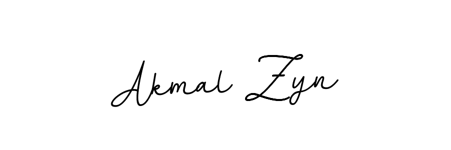 Use a signature maker to create a handwritten signature online. With this signature software, you can design (BallpointsItalic-DORy9) your own signature for name Akmal Zyn. Akmal Zyn signature style 11 images and pictures png