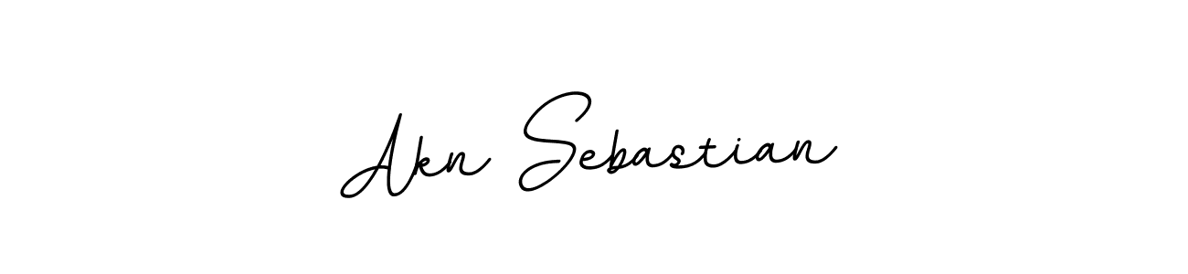 Akn Sebastian stylish signature style. Best Handwritten Sign (BallpointsItalic-DORy9) for my name. Handwritten Signature Collection Ideas for my name Akn Sebastian. Akn Sebastian signature style 11 images and pictures png