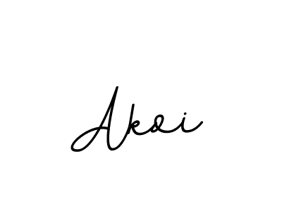 Also You can easily find your signature by using the search form. We will create Akoi name handwritten signature images for you free of cost using BallpointsItalic-DORy9 sign style. Akoi signature style 11 images and pictures png