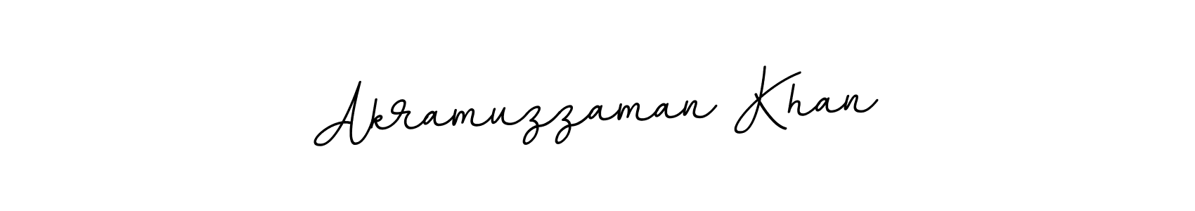 Use a signature maker to create a handwritten signature online. With this signature software, you can design (BallpointsItalic-DORy9) your own signature for name Akramuzzaman Khan. Akramuzzaman Khan signature style 11 images and pictures png