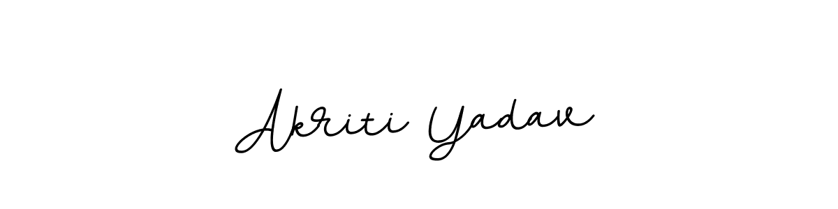 Create a beautiful signature design for name Akriti Yadav. With this signature (BallpointsItalic-DORy9) fonts, you can make a handwritten signature for free. Akriti Yadav signature style 11 images and pictures png