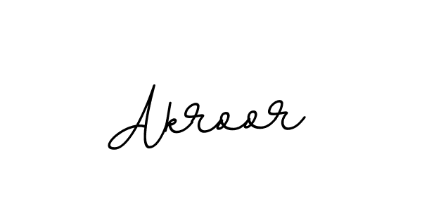 Create a beautiful signature design for name Akroor. With this signature (BallpointsItalic-DORy9) fonts, you can make a handwritten signature for free. Akroor signature style 11 images and pictures png