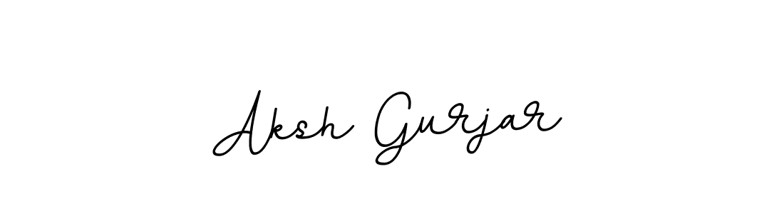 Design your own signature with our free online signature maker. With this signature software, you can create a handwritten (BallpointsItalic-DORy9) signature for name Aksh Gurjar. Aksh Gurjar signature style 11 images and pictures png