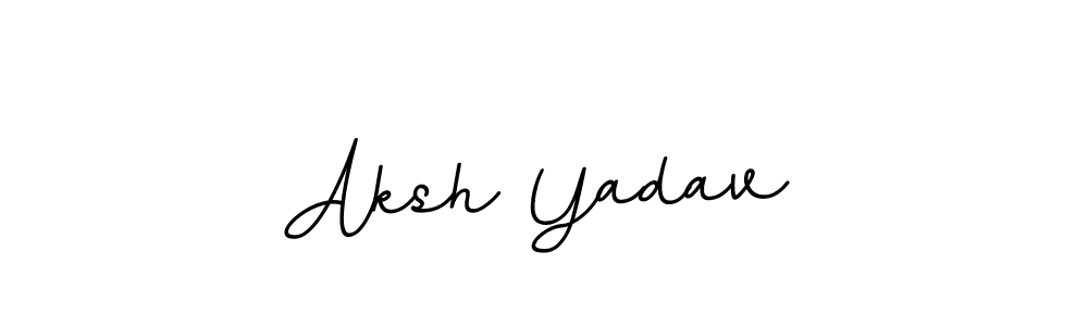 BallpointsItalic-DORy9 is a professional signature style that is perfect for those who want to add a touch of class to their signature. It is also a great choice for those who want to make their signature more unique. Get Aksh Yadav name to fancy signature for free. Aksh Yadav signature style 11 images and pictures png