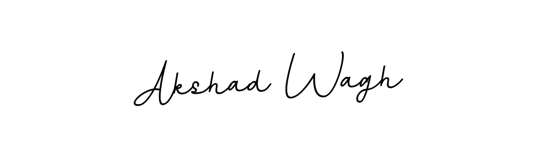 Make a beautiful signature design for name Akshad Wagh. With this signature (BallpointsItalic-DORy9) style, you can create a handwritten signature for free. Akshad Wagh signature style 11 images and pictures png