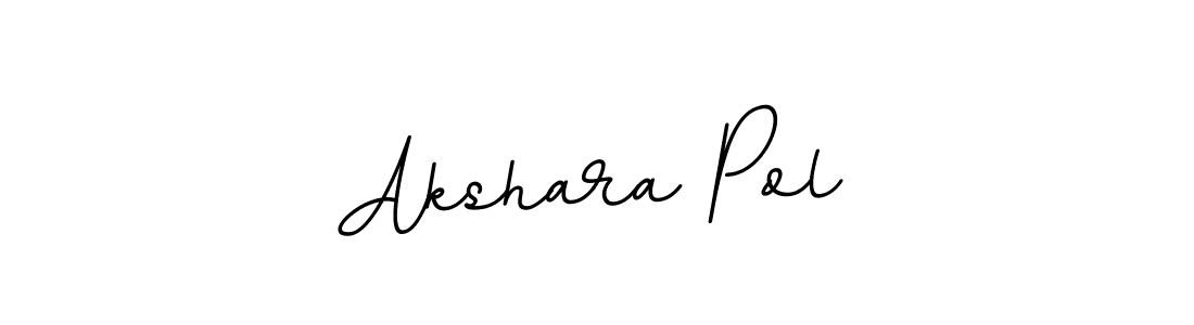 Use a signature maker to create a handwritten signature online. With this signature software, you can design (BallpointsItalic-DORy9) your own signature for name Akshara Pol. Akshara Pol signature style 11 images and pictures png