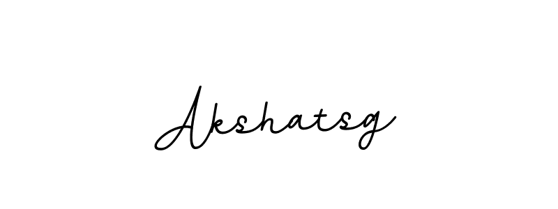 Design your own signature with our free online signature maker. With this signature software, you can create a handwritten (BallpointsItalic-DORy9) signature for name Akshatsg. Akshatsg signature style 11 images and pictures png