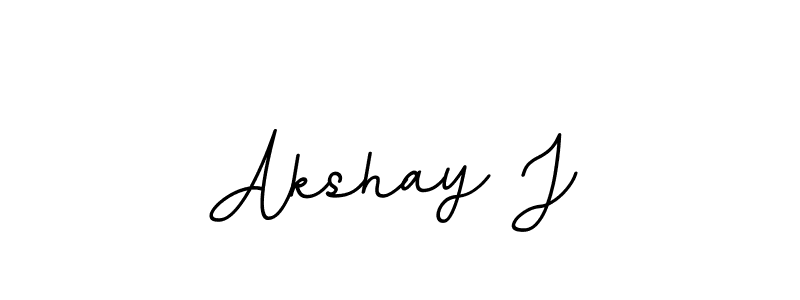 Akshay J stylish signature style. Best Handwritten Sign (BallpointsItalic-DORy9) for my name. Handwritten Signature Collection Ideas for my name Akshay J. Akshay J signature style 11 images and pictures png