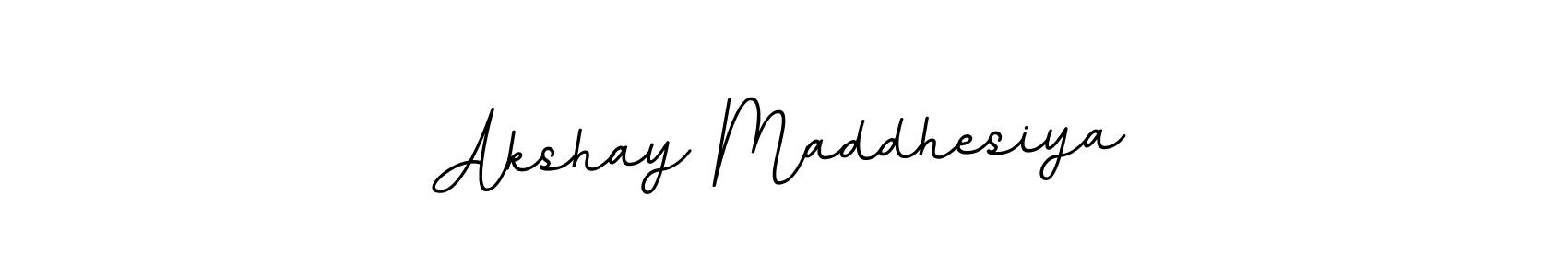 The best way (BallpointsItalic-DORy9) to make a short signature is to pick only two or three words in your name. The name Akshay Maddhesiya include a total of six letters. For converting this name. Akshay Maddhesiya signature style 11 images and pictures png