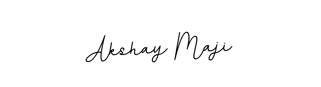 Use a signature maker to create a handwritten signature online. With this signature software, you can design (BallpointsItalic-DORy9) your own signature for name Akshay Maji. Akshay Maji signature style 11 images and pictures png