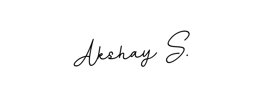 Design your own signature with our free online signature maker. With this signature software, you can create a handwritten (BallpointsItalic-DORy9) signature for name Akshay S.. Akshay S. signature style 11 images and pictures png