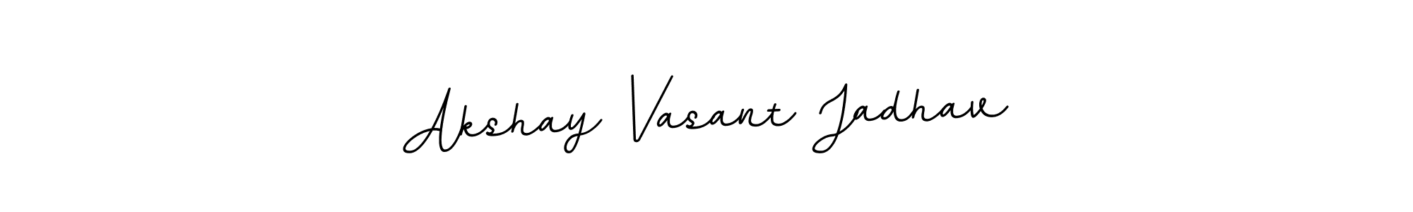 Create a beautiful signature design for name Akshay Vasant Jadhav. With this signature (BallpointsItalic-DORy9) fonts, you can make a handwritten signature for free. Akshay Vasant Jadhav signature style 11 images and pictures png