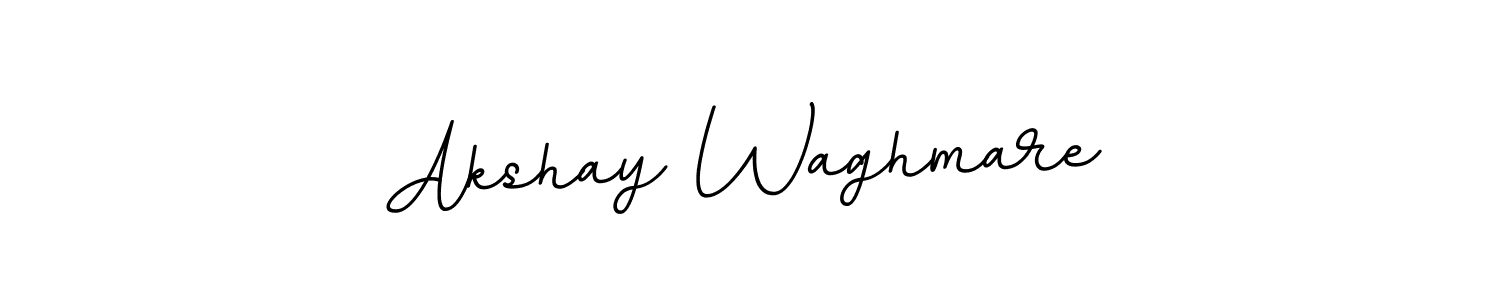 How to make Akshay Waghmare name signature. Use BallpointsItalic-DORy9 style for creating short signs online. This is the latest handwritten sign. Akshay Waghmare signature style 11 images and pictures png