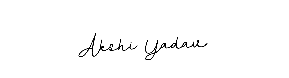 Use a signature maker to create a handwritten signature online. With this signature software, you can design (BallpointsItalic-DORy9) your own signature for name Akshi Yadav. Akshi Yadav signature style 11 images and pictures png