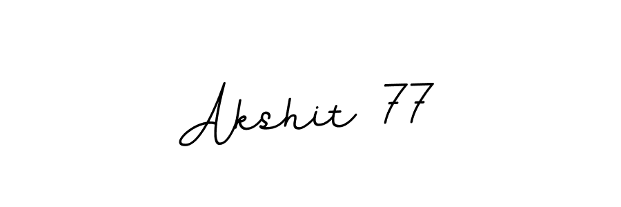 How to make Akshit 77 name signature. Use BallpointsItalic-DORy9 style for creating short signs online. This is the latest handwritten sign. Akshit 77 signature style 11 images and pictures png