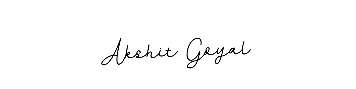 How to make Akshit Goyal name signature. Use BallpointsItalic-DORy9 style for creating short signs online. This is the latest handwritten sign. Akshit Goyal signature style 11 images and pictures png