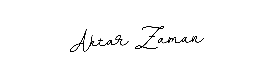 How to make Aktar Zaman name signature. Use BallpointsItalic-DORy9 style for creating short signs online. This is the latest handwritten sign. Aktar Zaman signature style 11 images and pictures png