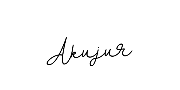 How to make Akujur name signature. Use BallpointsItalic-DORy9 style for creating short signs online. This is the latest handwritten sign. Akujur signature style 11 images and pictures png