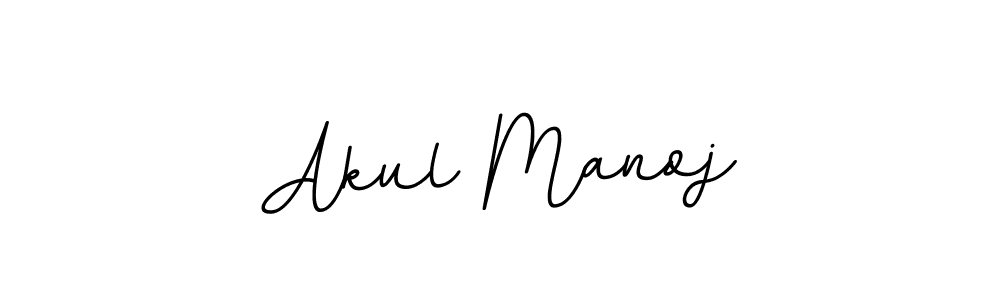 Use a signature maker to create a handwritten signature online. With this signature software, you can design (BallpointsItalic-DORy9) your own signature for name Akul Manoj. Akul Manoj signature style 11 images and pictures png