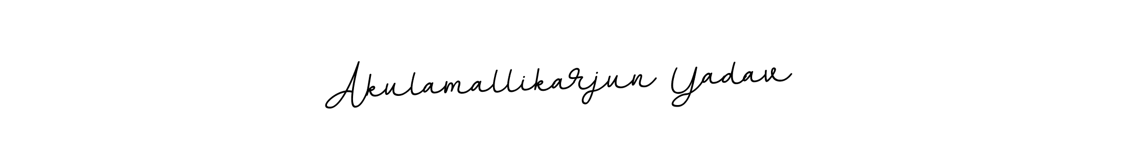 How to make Akulamallikarjun Yadav name signature. Use BallpointsItalic-DORy9 style for creating short signs online. This is the latest handwritten sign. Akulamallikarjun Yadav signature style 11 images and pictures png