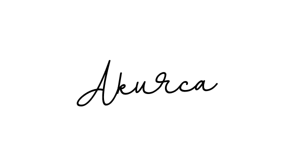 How to make Akurca name signature. Use BallpointsItalic-DORy9 style for creating short signs online. This is the latest handwritten sign. Akurca signature style 11 images and pictures png