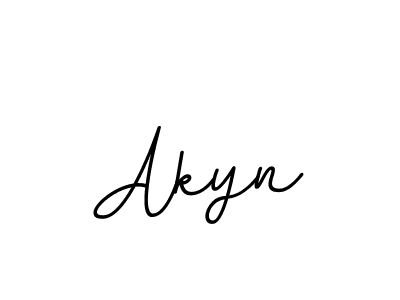Also You can easily find your signature by using the search form. We will create Akyn name handwritten signature images for you free of cost using BallpointsItalic-DORy9 sign style. Akyn signature style 11 images and pictures png