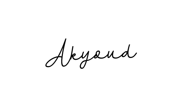 Make a beautiful signature design for name Akyoud. With this signature (BallpointsItalic-DORy9) style, you can create a handwritten signature for free. Akyoud signature style 11 images and pictures png