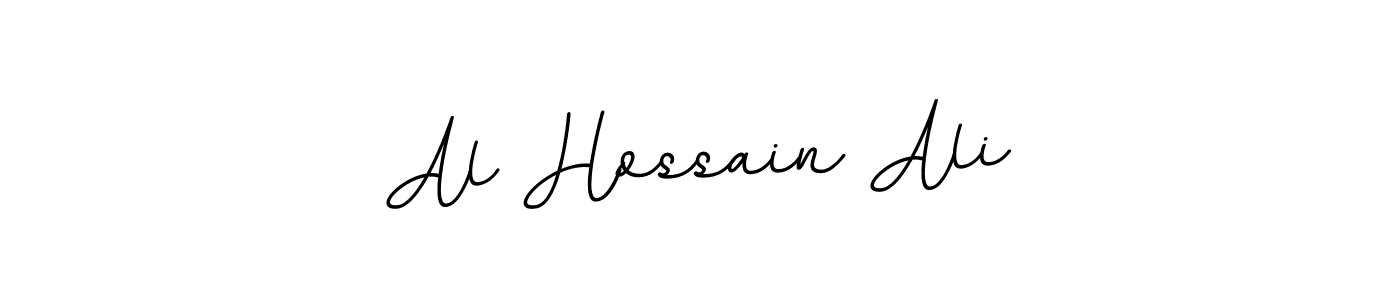 Use a signature maker to create a handwritten signature online. With this signature software, you can design (BallpointsItalic-DORy9) your own signature for name Al Hossain Ali. Al Hossain Ali signature style 11 images and pictures png