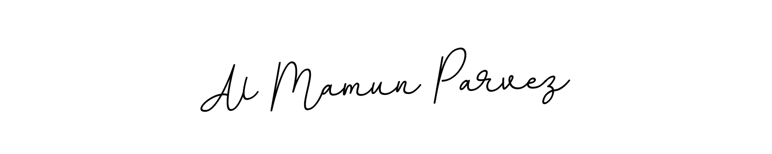 How to make Al Mamun Parvez name signature. Use BallpointsItalic-DORy9 style for creating short signs online. This is the latest handwritten sign. Al Mamun Parvez signature style 11 images and pictures png