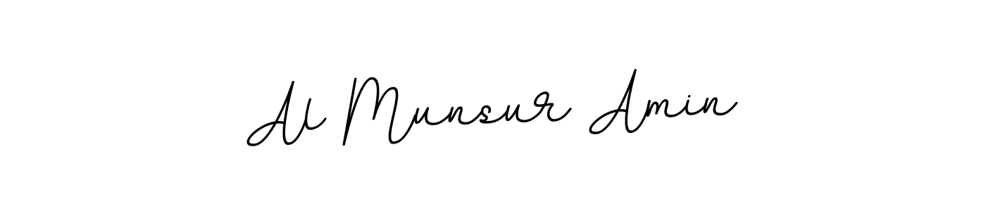 You should practise on your own different ways (BallpointsItalic-DORy9) to write your name (Al Munsur Amin) in signature. don't let someone else do it for you. Al Munsur Amin signature style 11 images and pictures png