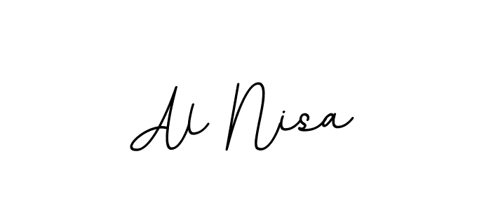 Make a beautiful signature design for name Al Nisa. With this signature (BallpointsItalic-DORy9) style, you can create a handwritten signature for free. Al Nisa signature style 11 images and pictures png