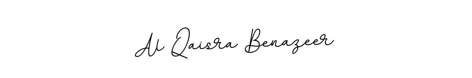 You should practise on your own different ways (BallpointsItalic-DORy9) to write your name (Al Qaisra Benazeer) in signature. don't let someone else do it for you. Al Qaisra Benazeer signature style 11 images and pictures png