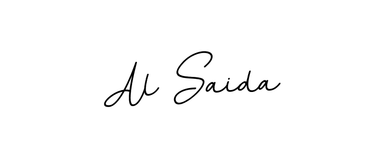 The best way (BallpointsItalic-DORy9) to make a short signature is to pick only two or three words in your name. The name Al Saida include a total of six letters. For converting this name. Al Saida signature style 11 images and pictures png