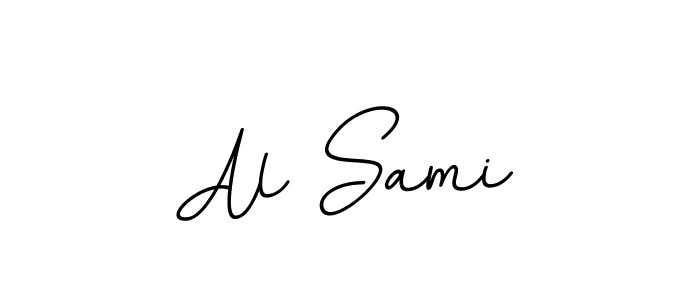 Use a signature maker to create a handwritten signature online. With this signature software, you can design (BallpointsItalic-DORy9) your own signature for name Al Sami. Al Sami signature style 11 images and pictures png